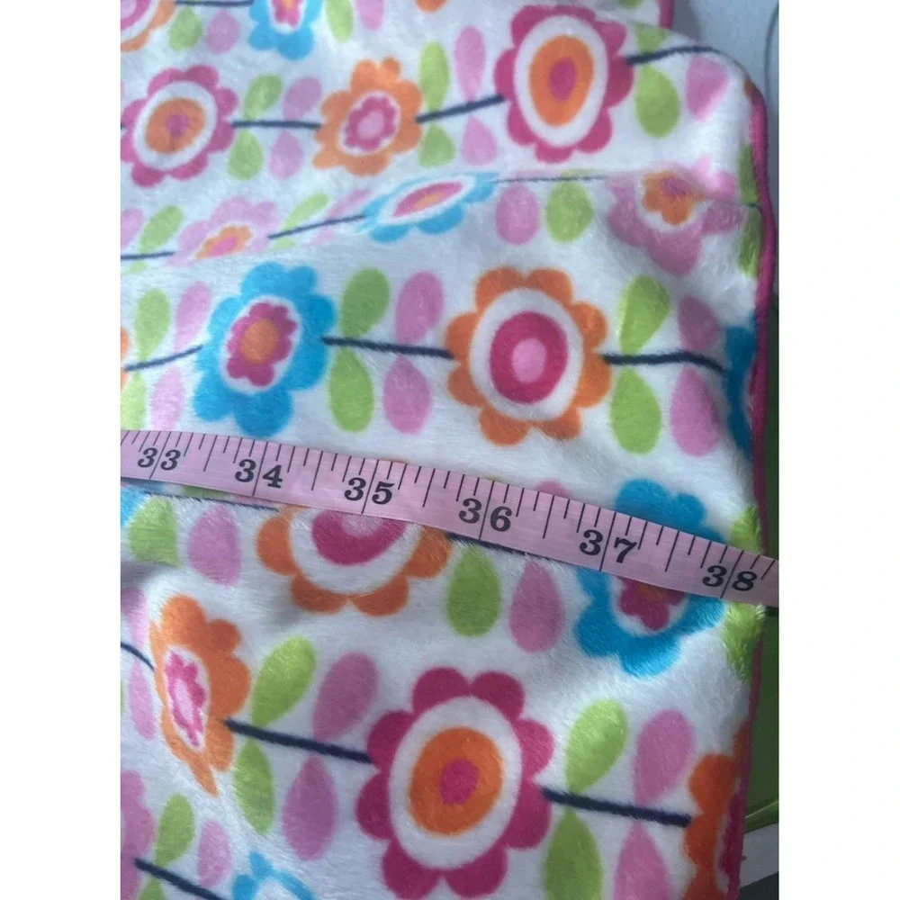 Banana‎ Fish Baby Blanket Pink Flower Orange Blue Soft! Floral